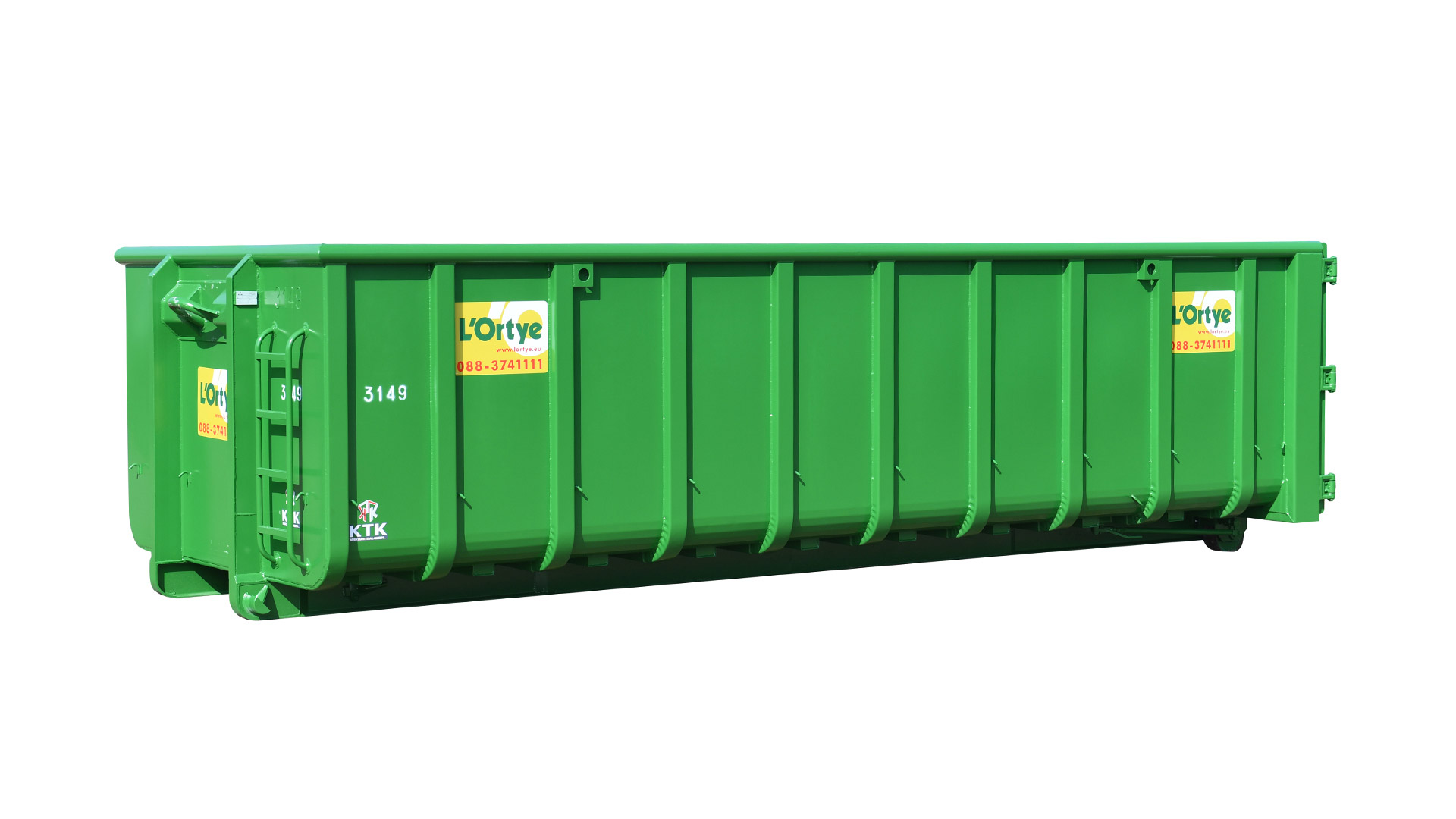 Container 20 m³ huren bij L'Ortye