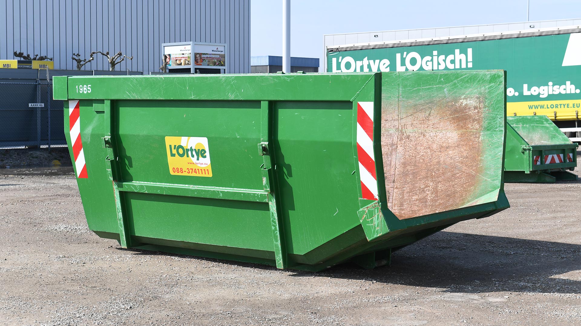 Container 10 m³ (portaalarm) huren bij L'Ortye